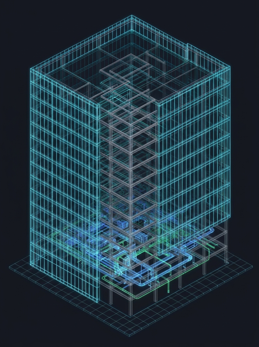 BIM wireframe model